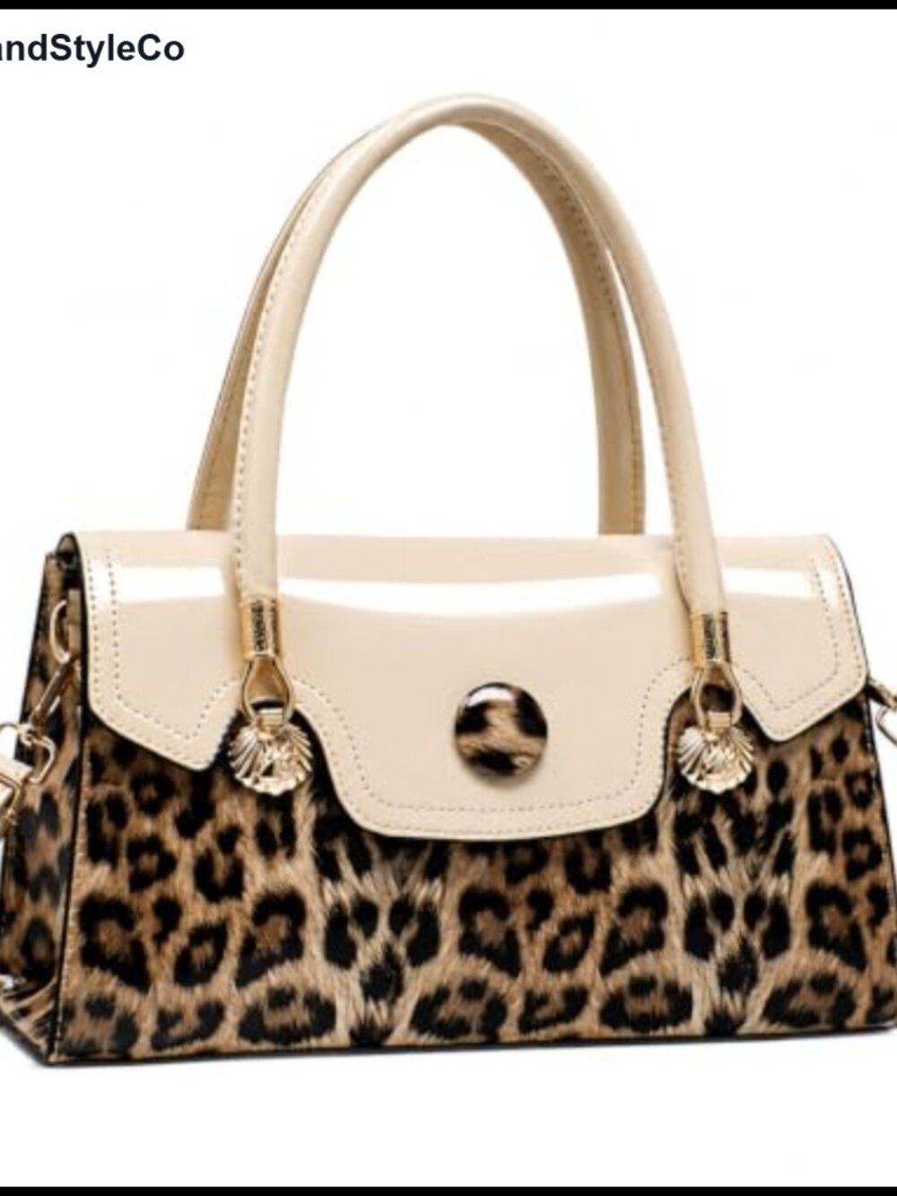 PU Leather Leopard Print Hobo Shoulder Bag Crossbody Tote